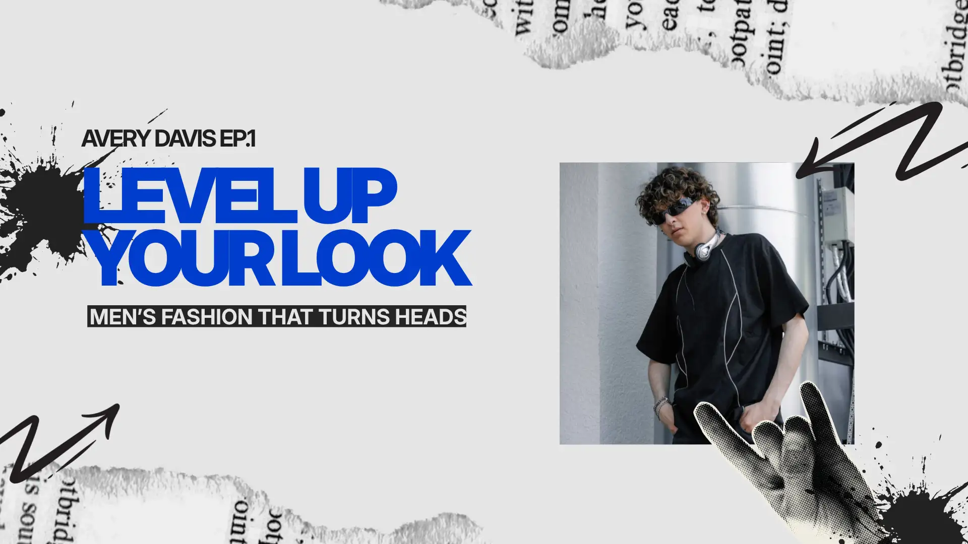 Bold Editorial Fashion YouTube Thumbnail