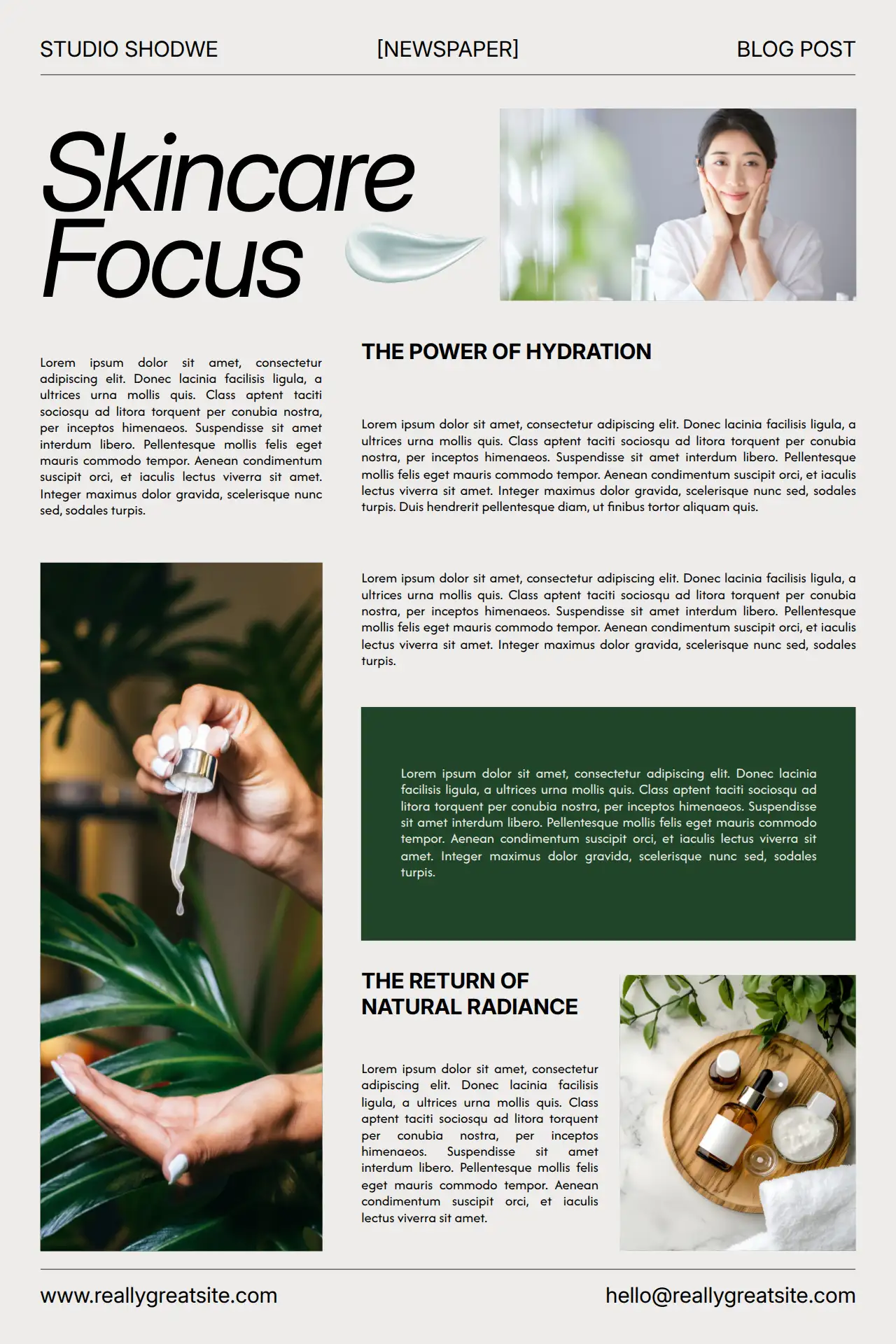 Editorial Skincare Article Pinterest Pin