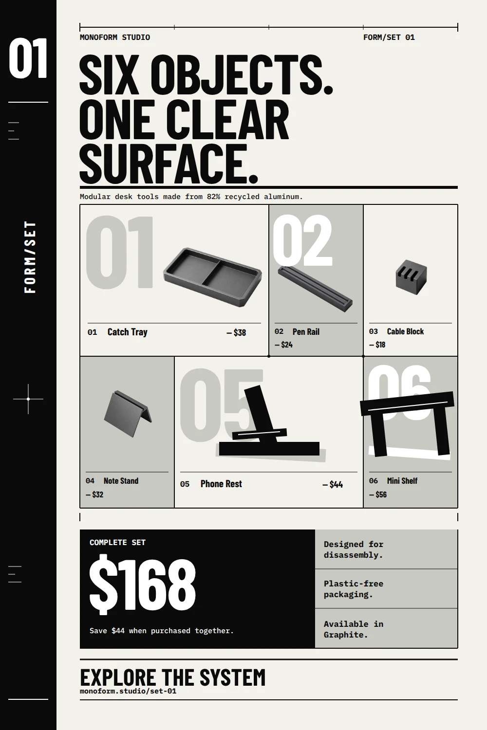 FORM/SET 01 — The Clear Surface Index