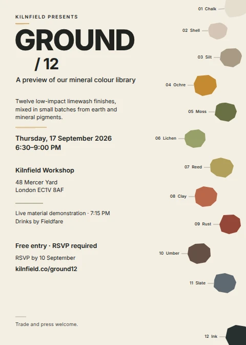 GROUND / 12 Material Preview Invitation