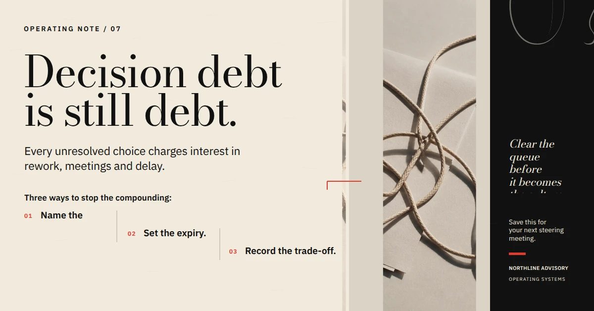 Decision Debt Is Still Debt