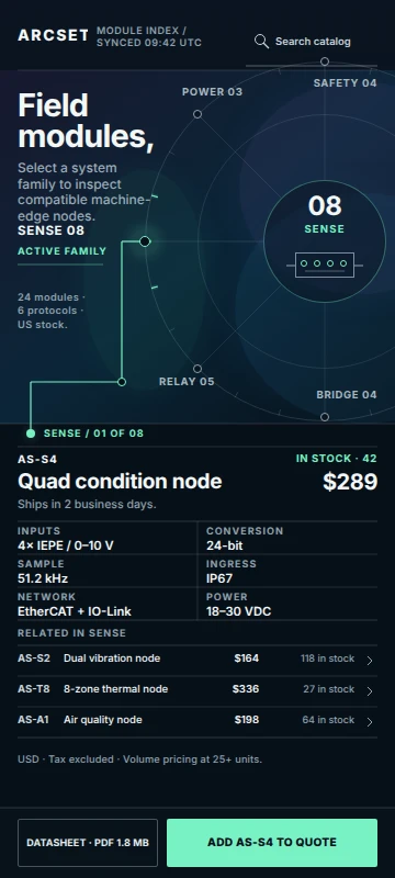 Arcset Module Index