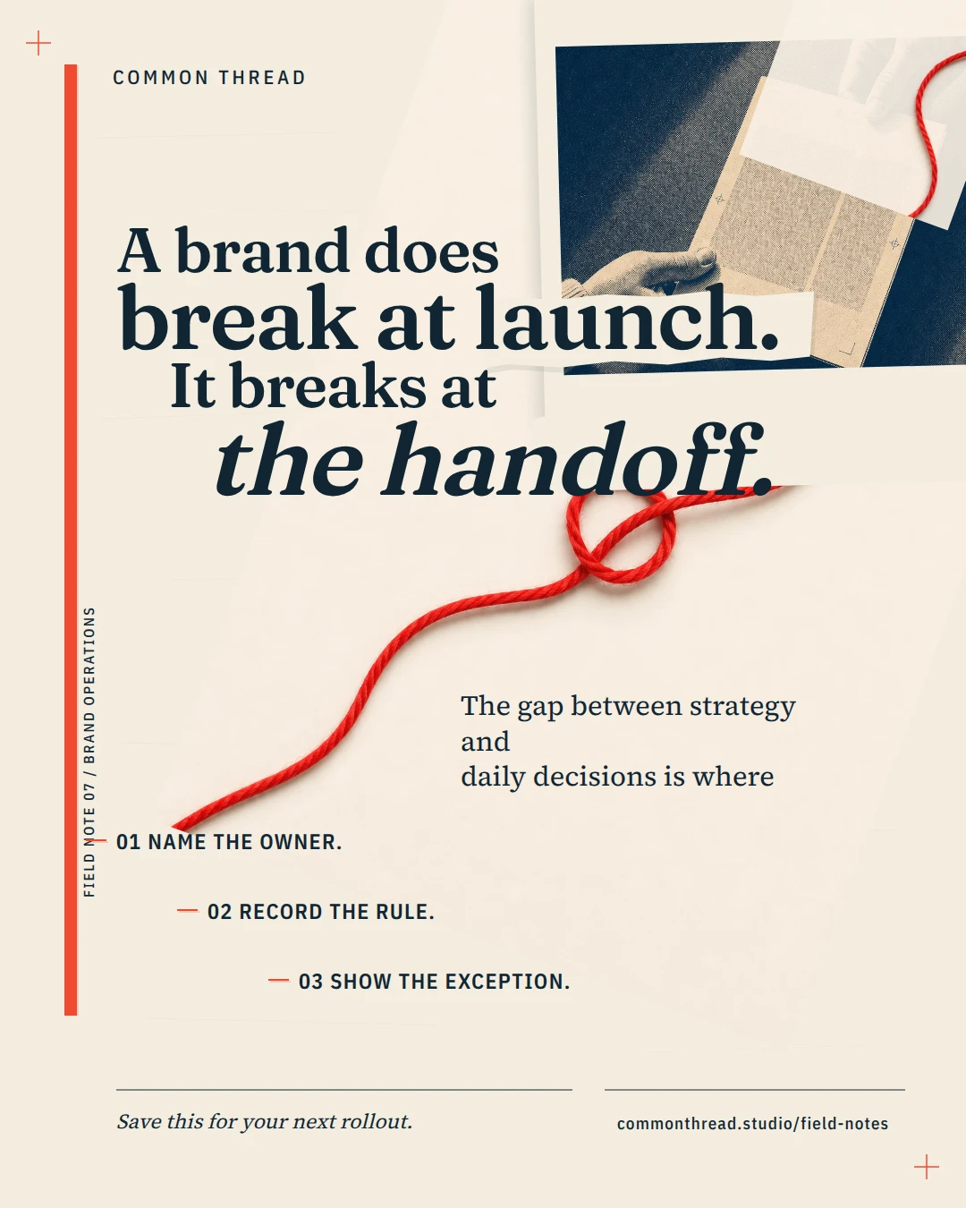 Common Thread — The Handoff Field Note