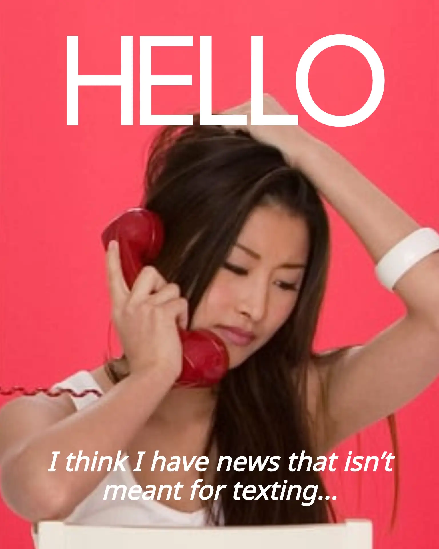 Bold Phone Call Announcement Instagram Post