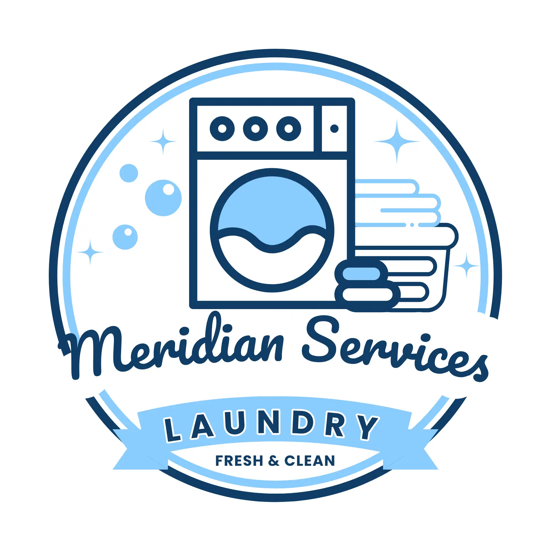 Clean Laundry Service Logo