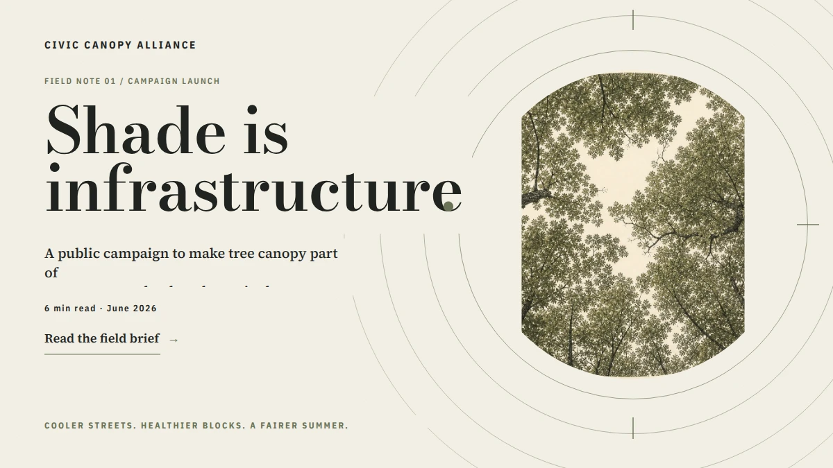Shade Is Infrastructure