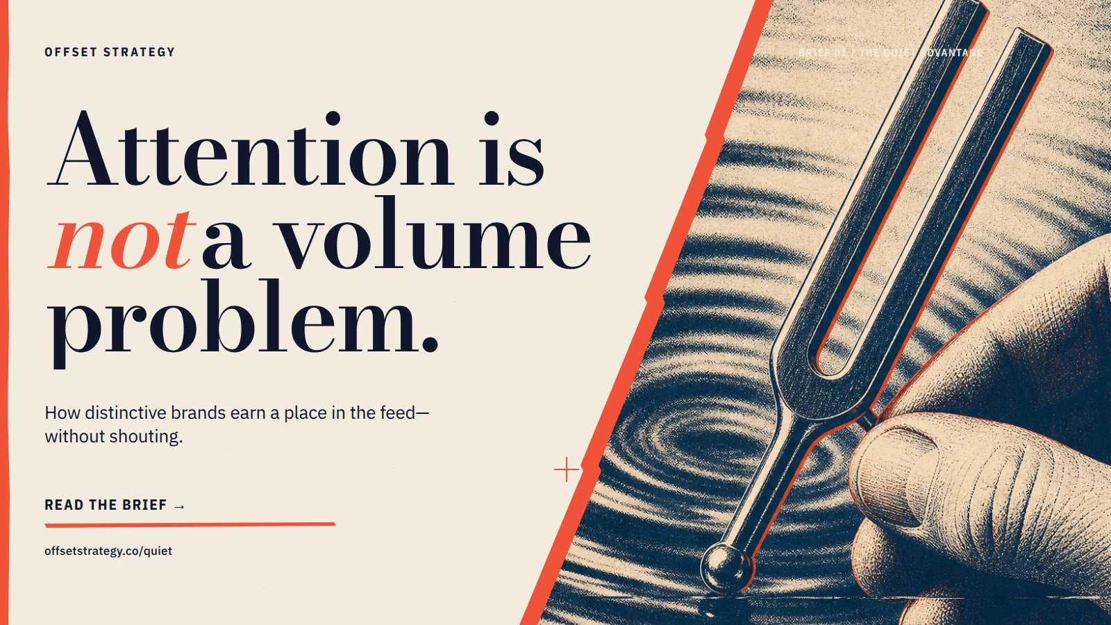 Attention Is Not a Volume Problem