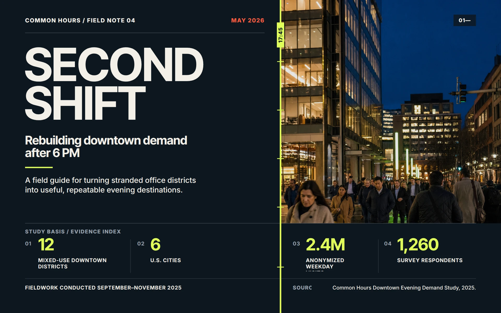Second Shift: Rebuilding Downtown Demand After 6 PM