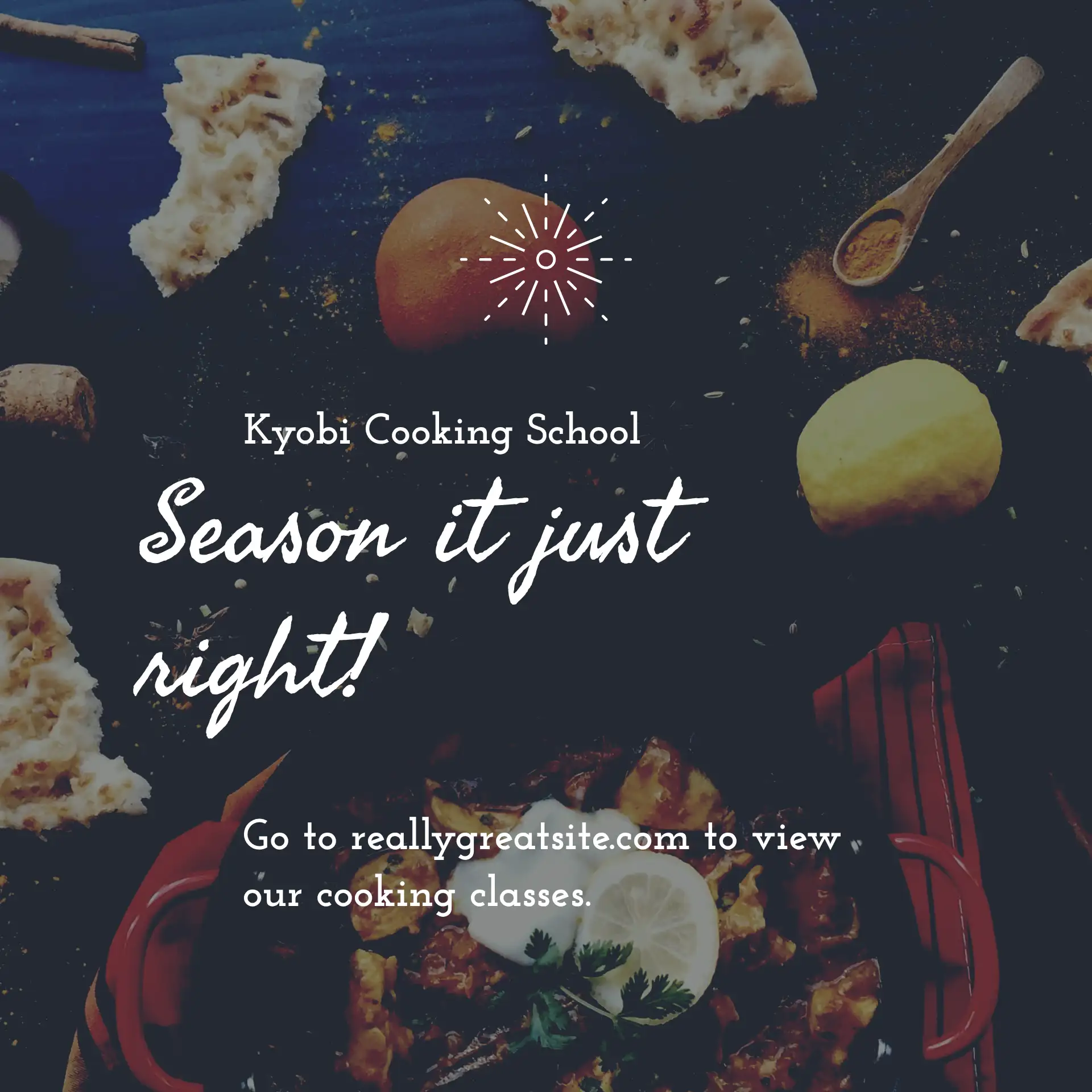 Dark Food Photography Cooking Tip Instagram Post