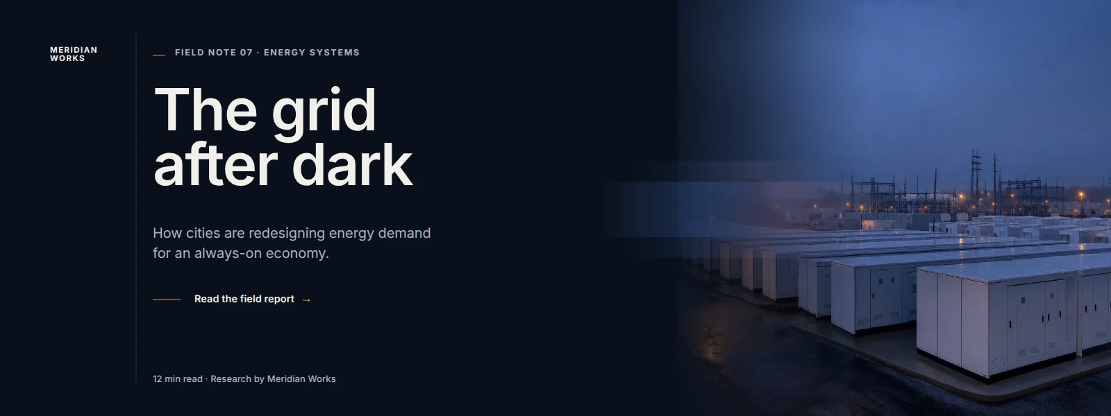 The Grid After Dark