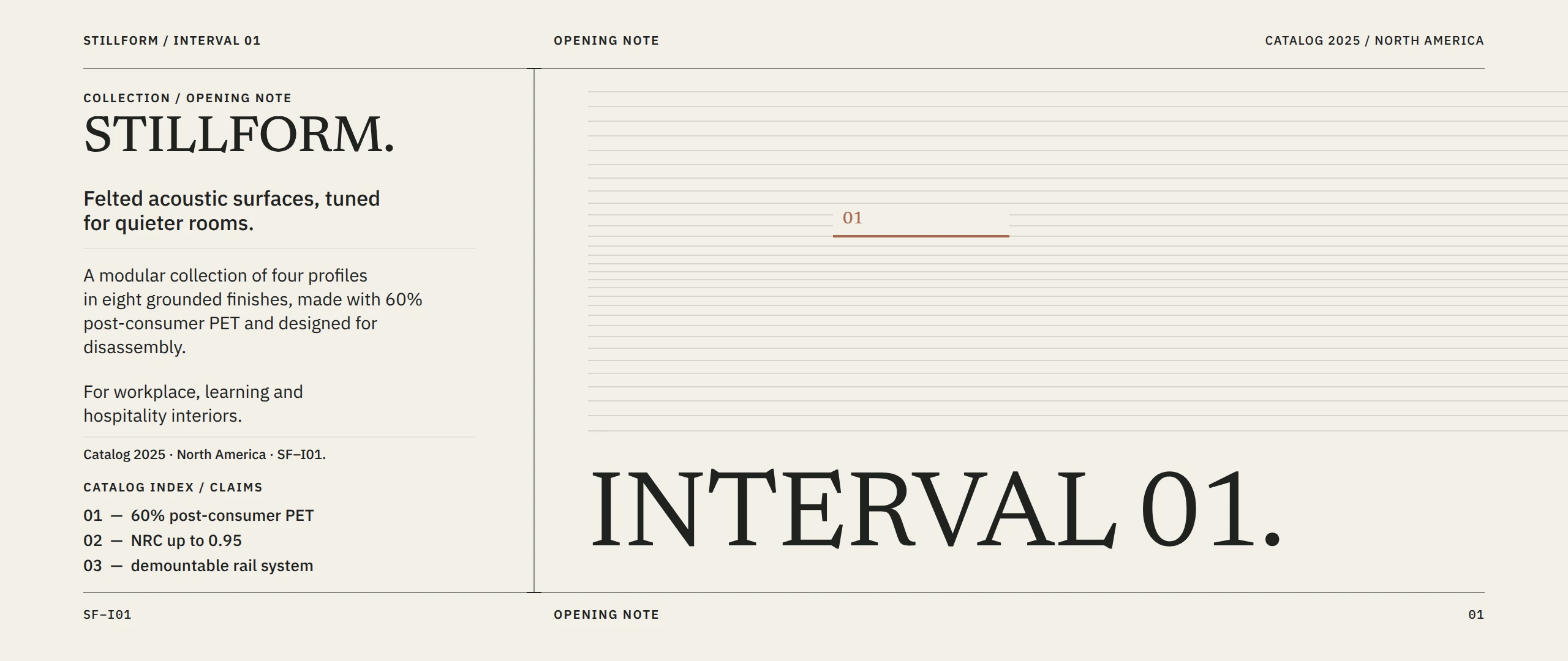 Stillform Interval 01
