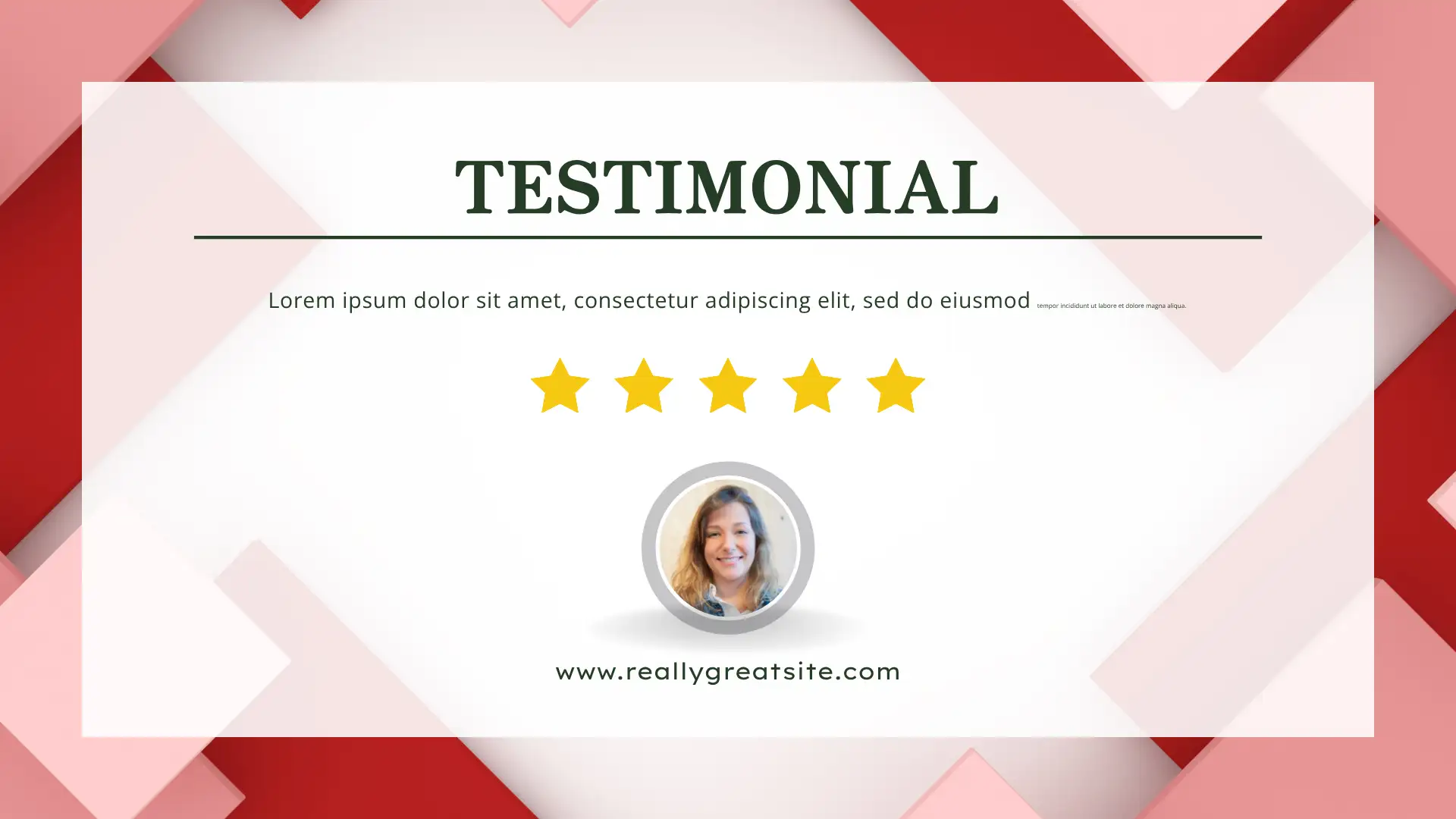 Minimal Testimonial Review X Post