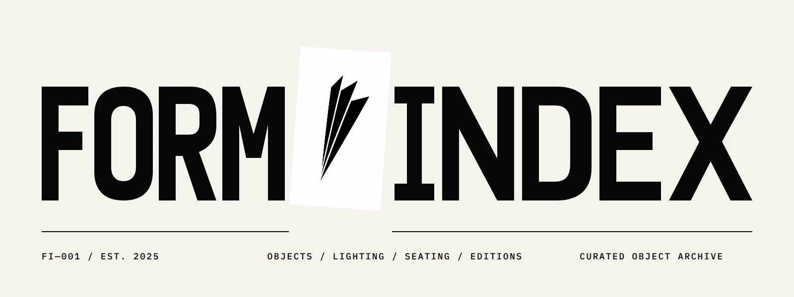 FORM/INDEX Horizontal Brand Signature