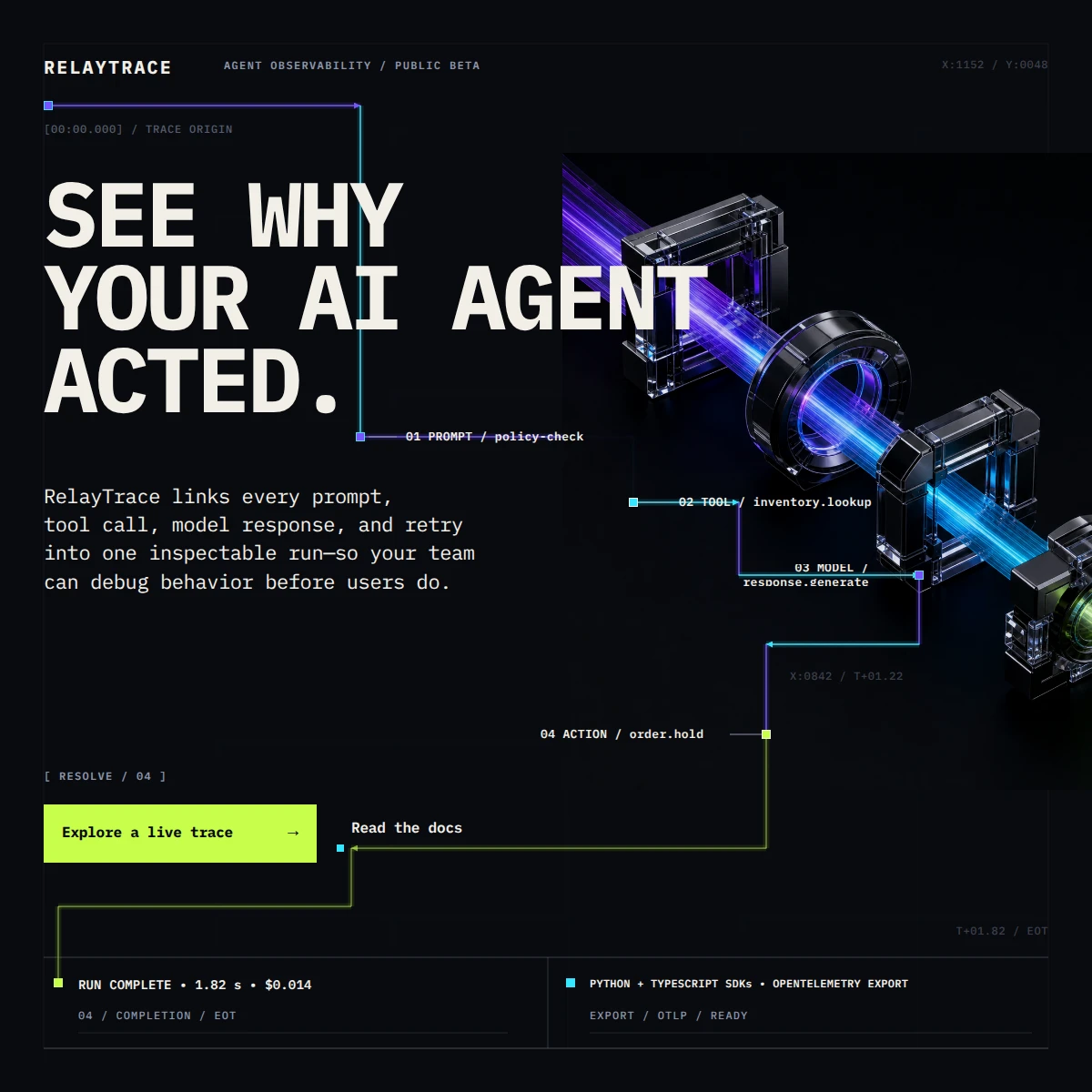 RelayTrace: See Why Your AI Agent Acted