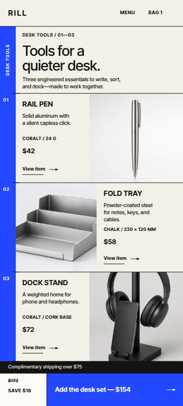 RILL: Tools for a Quieter Desk