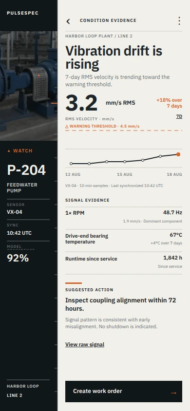 PulseSpec Pump Condition Evidence