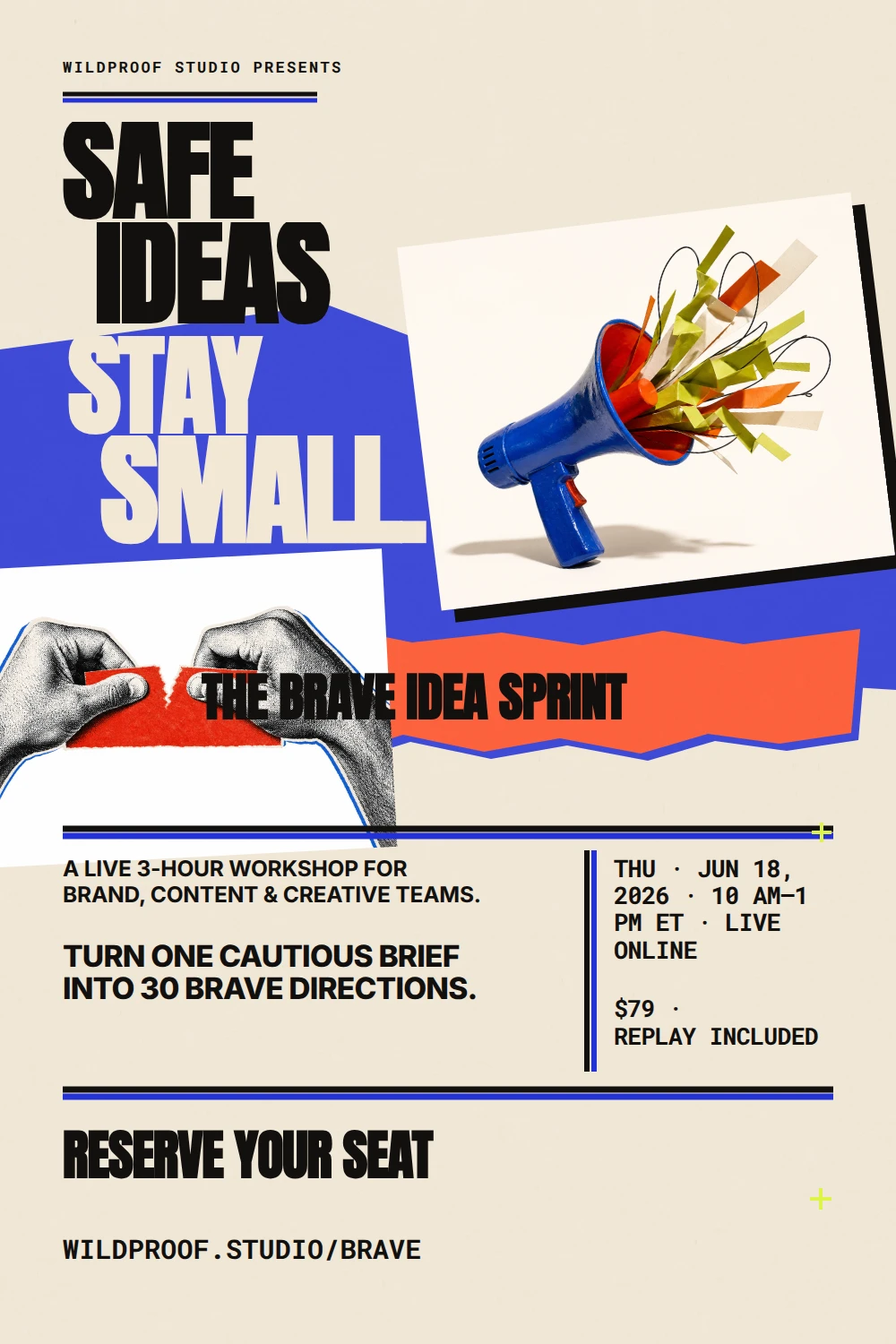 Safe Ideas Stay Small — Workshop Pin