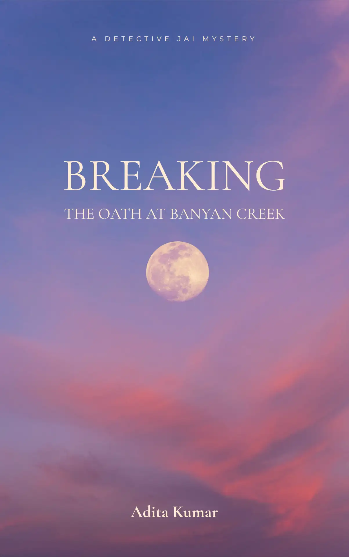 Minimalist Atmospheric Mystery Book Cover