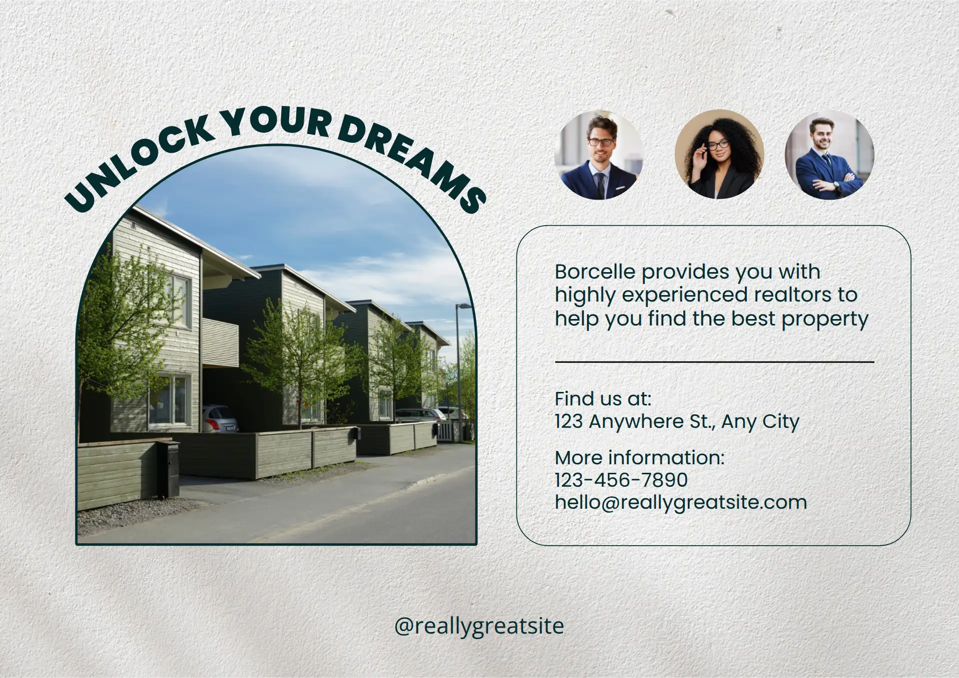 Modern Property Services Contact Flyer