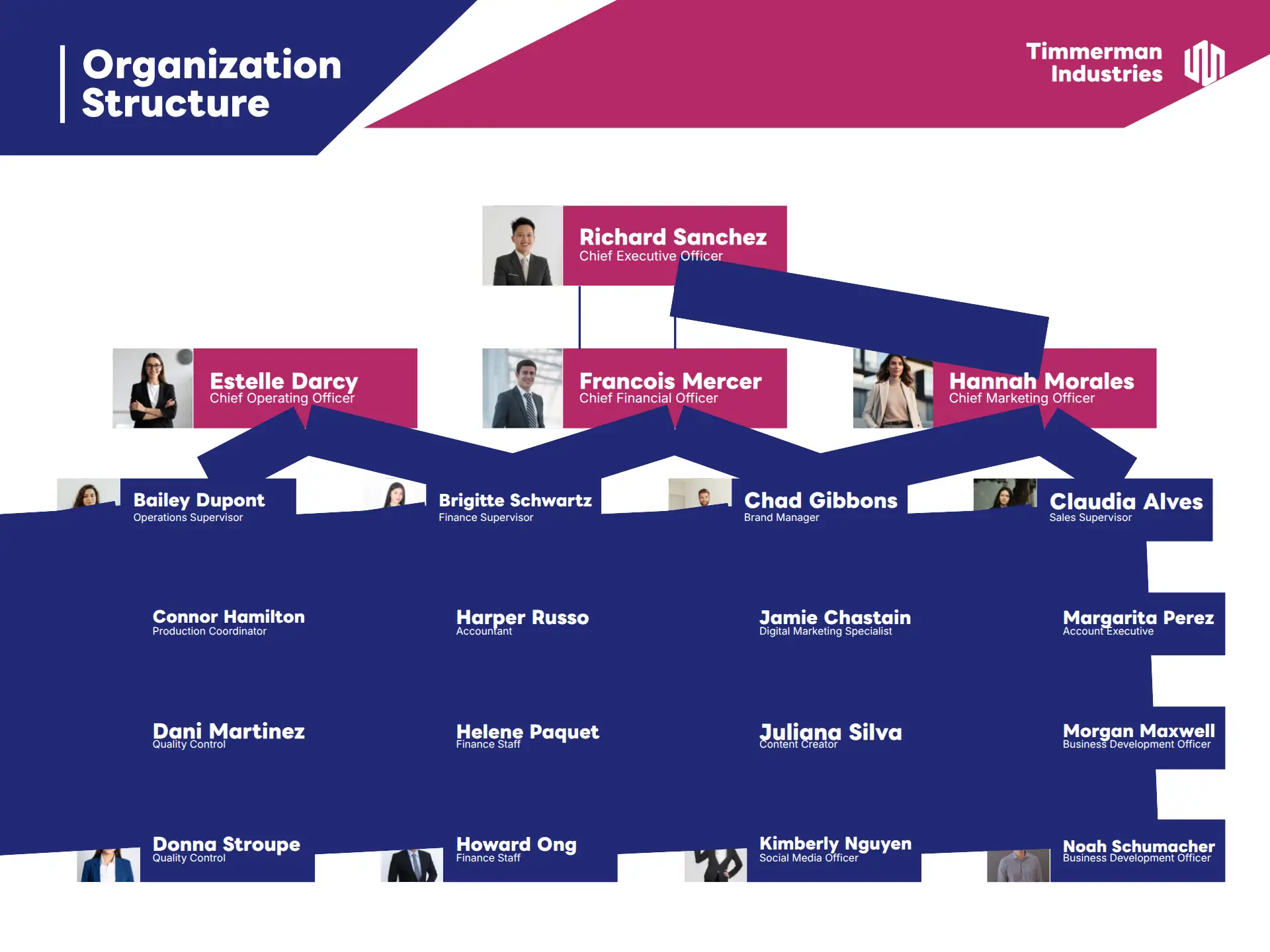Modern Organization Structure Chart