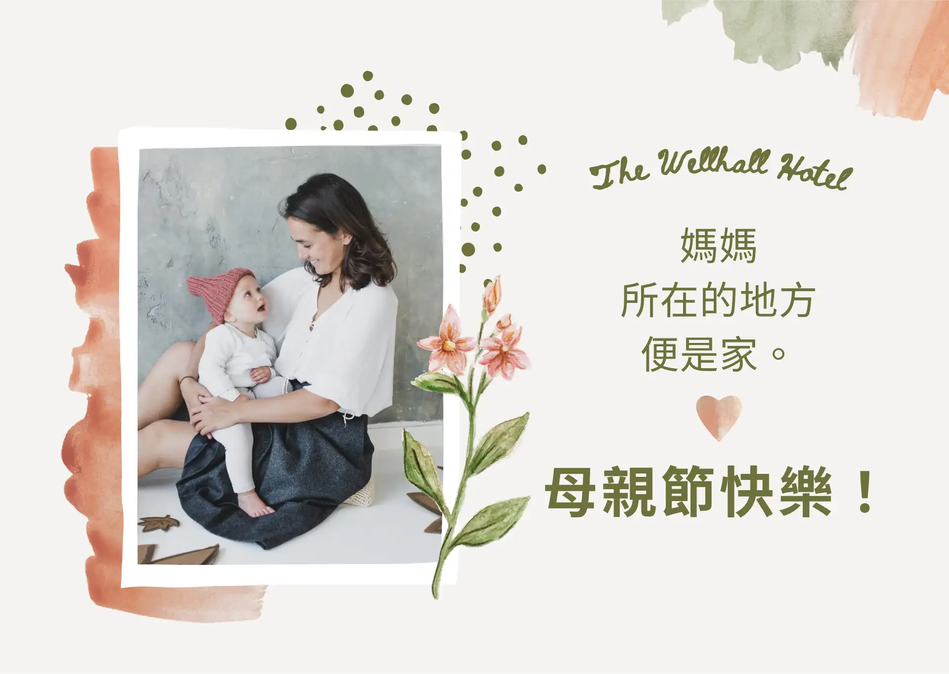 Watercolor Mother’s Day Photo Postcard