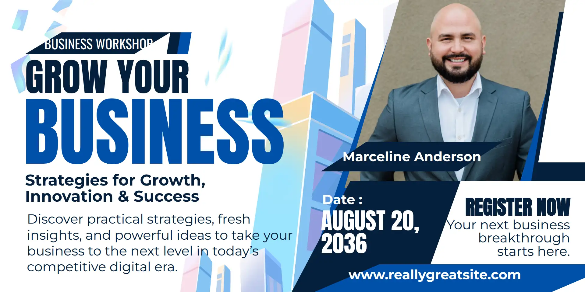 Modern Business Workshop Growth Strategies Banner