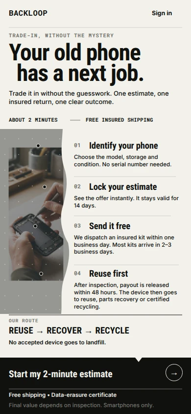 Backloop: Your Phone’s Next Job